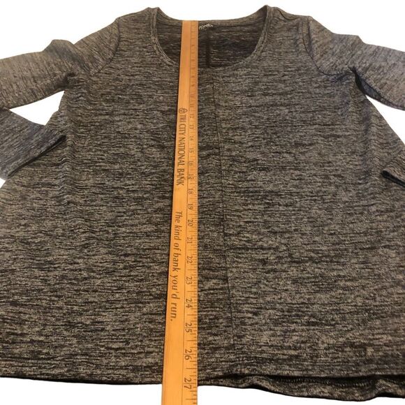 Jones New York Women’s Size L Long Sleeve Tunic Top Heather Gray - Picture 7 of 11